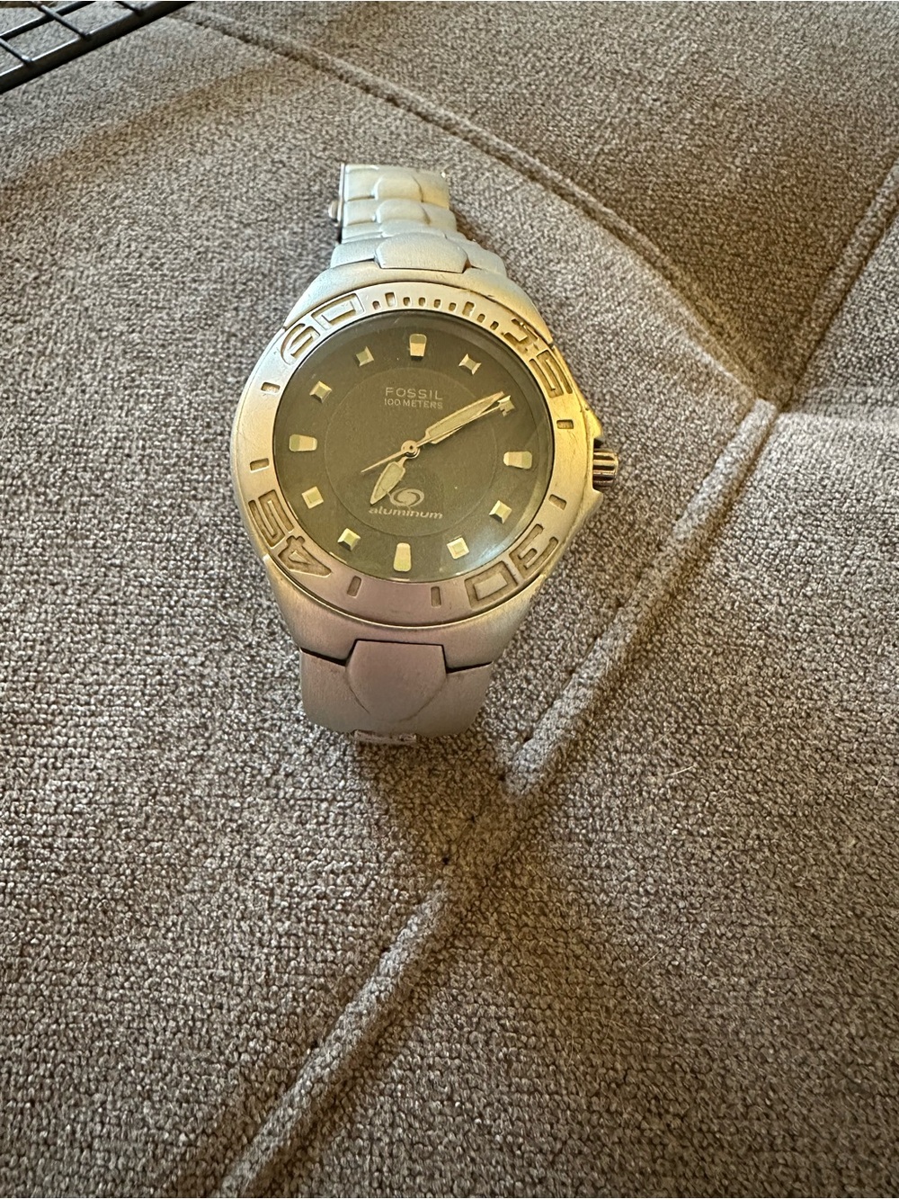 Fossil Men’s Silver Aluminum Sport Watch - Silver Dial